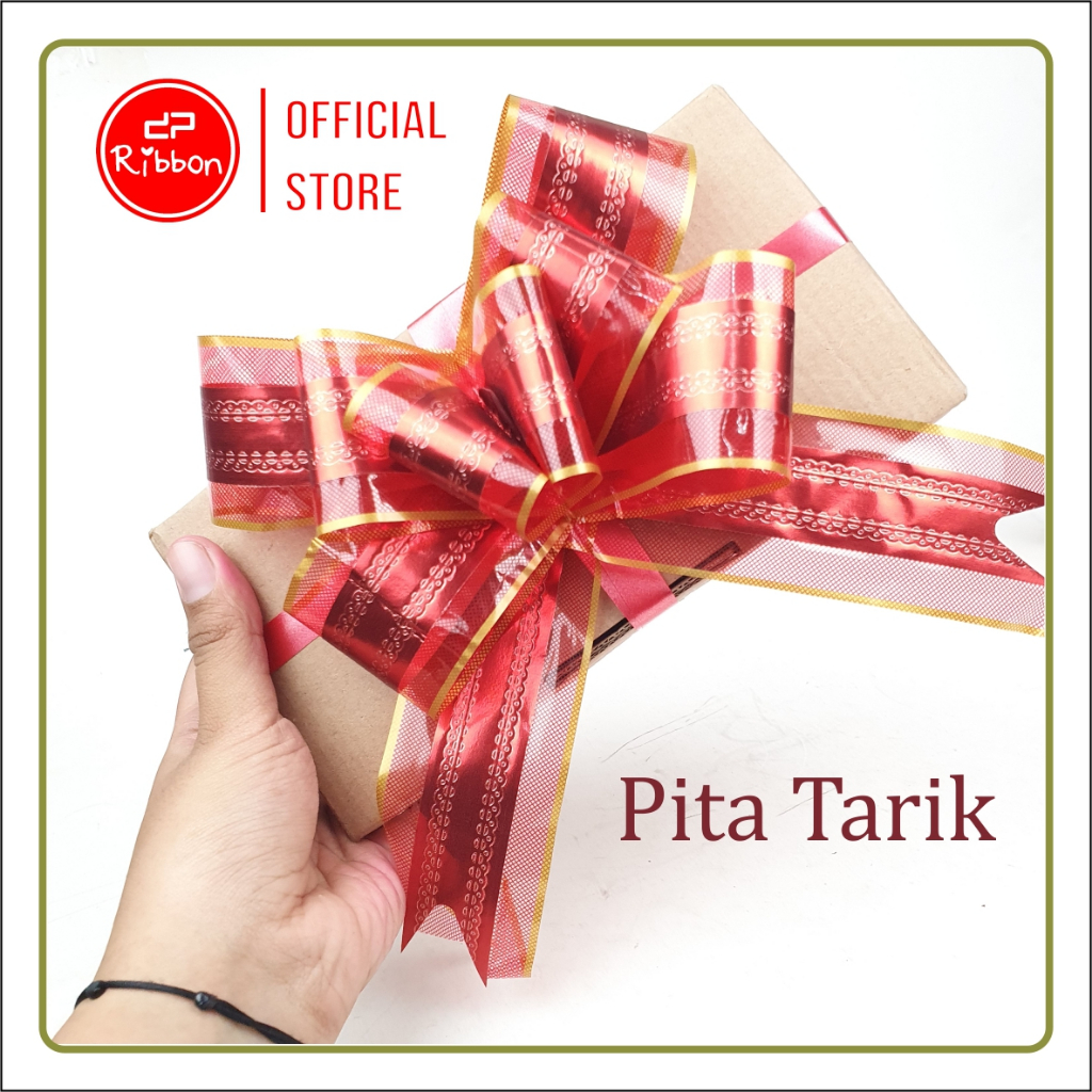 

1 PCS Pita Tarik 50 mm Metalik Kombinasi Matte 50 mm Serut Parcel MET