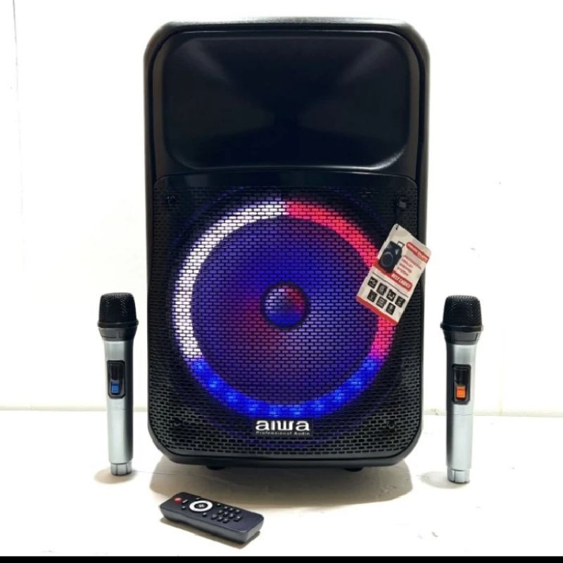 Speaker portable wireless aiwa elegant 12 bluetooth 12 inch