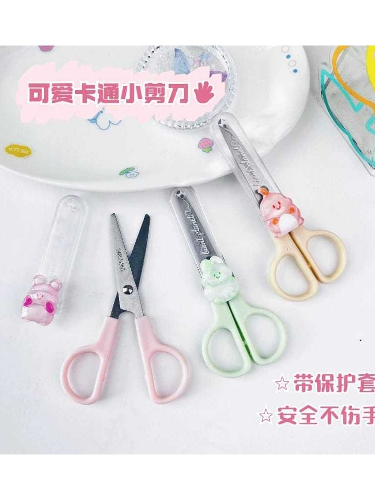 

BOBOMART Gunting Anak Oule OL-8188 – Gunting Mini Safety Perlengkapan Sekolah