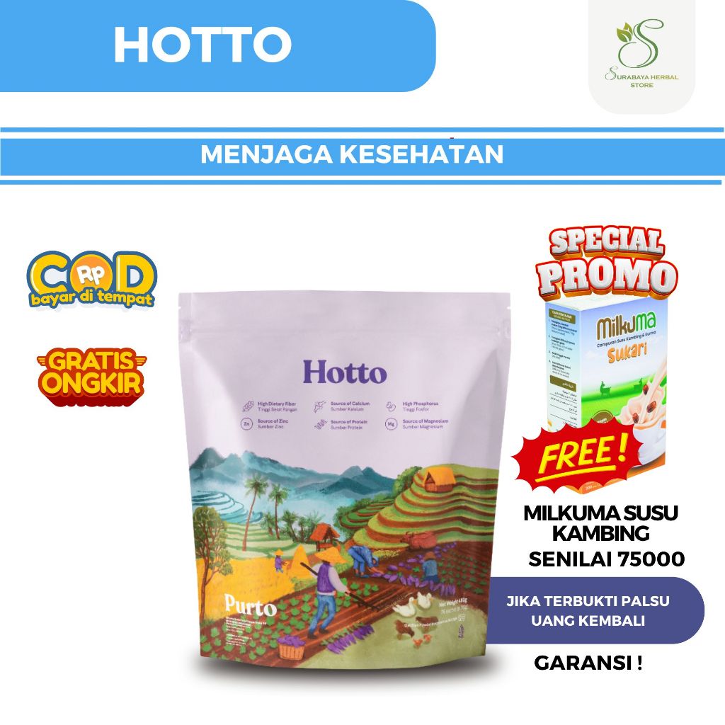 

Hotto Mame Purto Pouch multigran Original Tinggi Nutrisi Official Surabaya