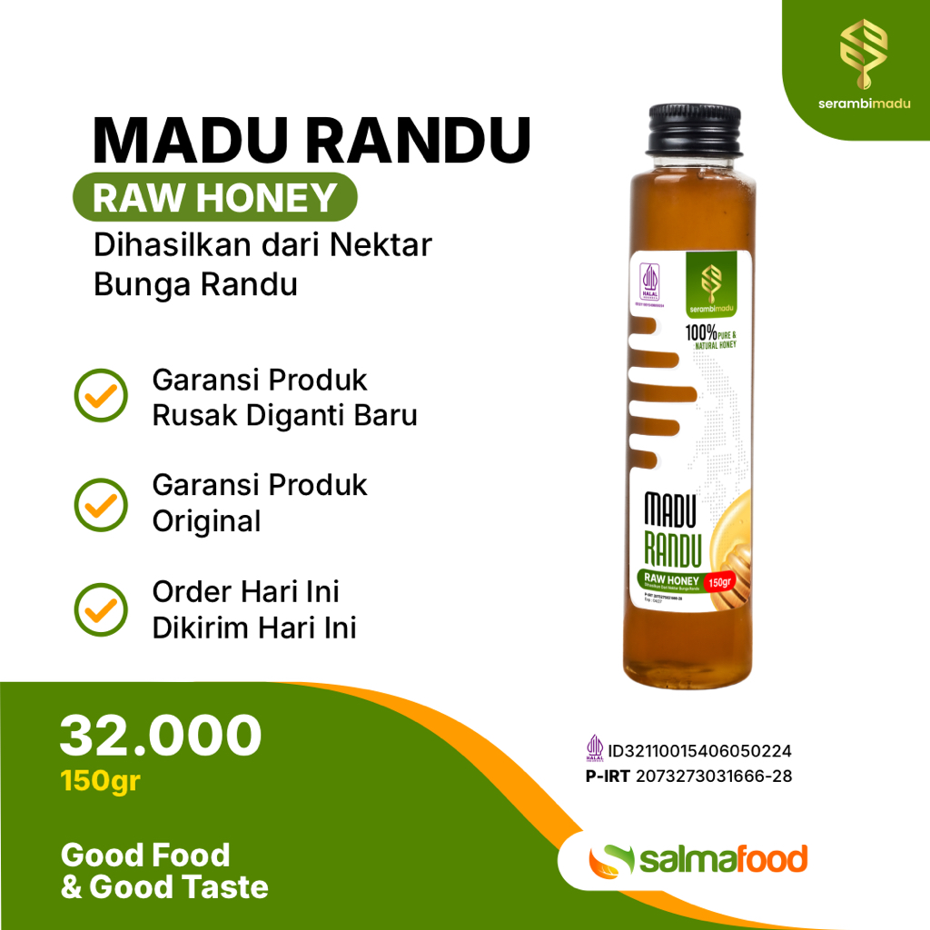 

Salmafood Madu Randu Murni Raw Honey Serambimadu