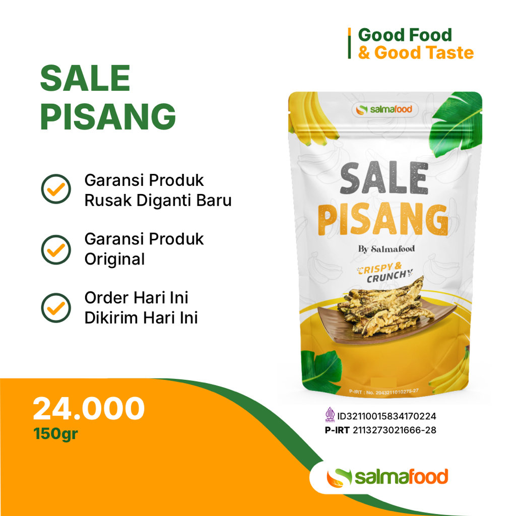 

Sale Pisang Kering Manis Renyah Kriuk Salmafood