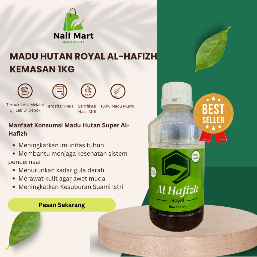 

Madu Hutan Royal Murni Asli Al-Hafizh Kemasan 1kg - Lulus Uji Lab UI Depok - Sertifikat Halal MUI