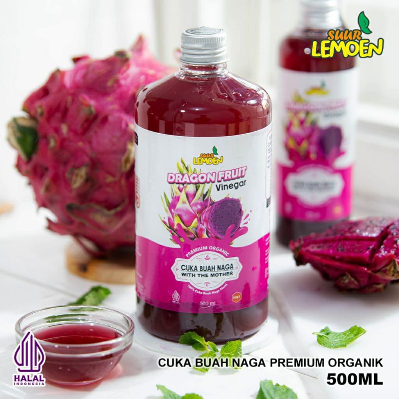 

SUUR LEMOEN - CUKA BUAH NAGA 500ML - DRAGON FRUIT VINEGAR - CUKA BUAH NAGA ORGANIK - HALAL DAN BPOM
