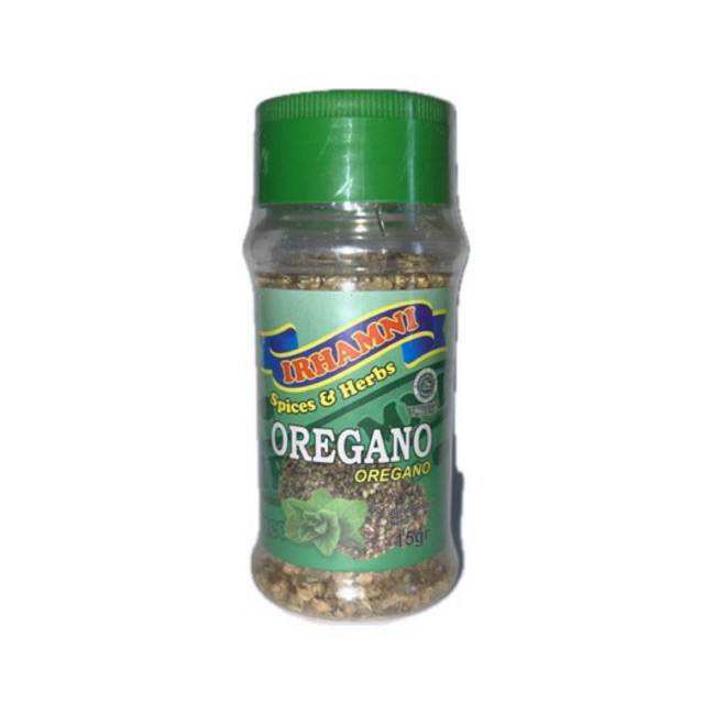 

IRHAMNI Daun Oregano Kering / Oregano Leaves Dried 15 gr - Bumbu Italia / Pizza / Spagetti Halal