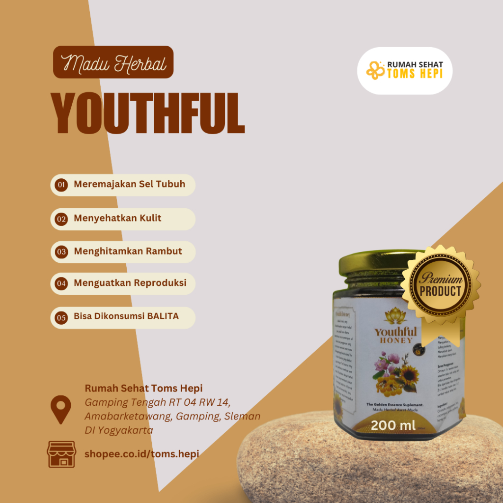 

MADU HERBAL, MADU YOUTHFUL HONEY, MADU UNTUK AWET MUDA