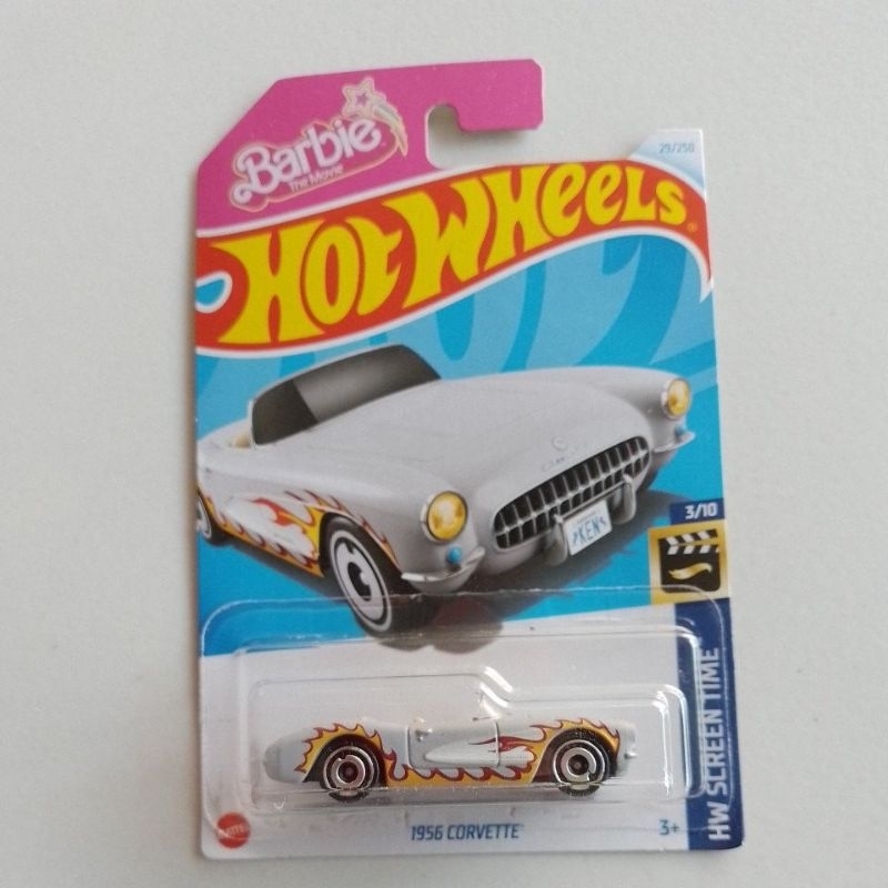 hotwheels 1956 CORVETTE HW SCREEN TIME BARBIE