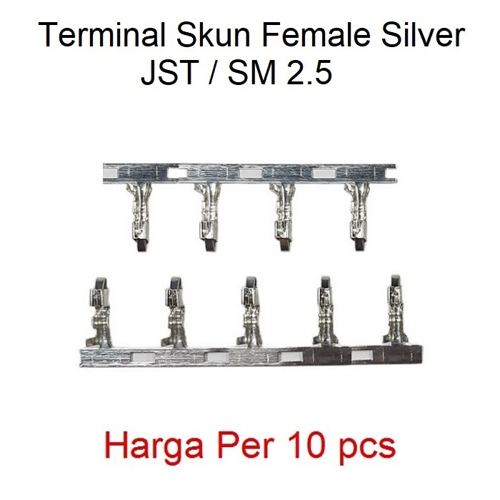 Terminal Skun Female Silver JST SM 2.5