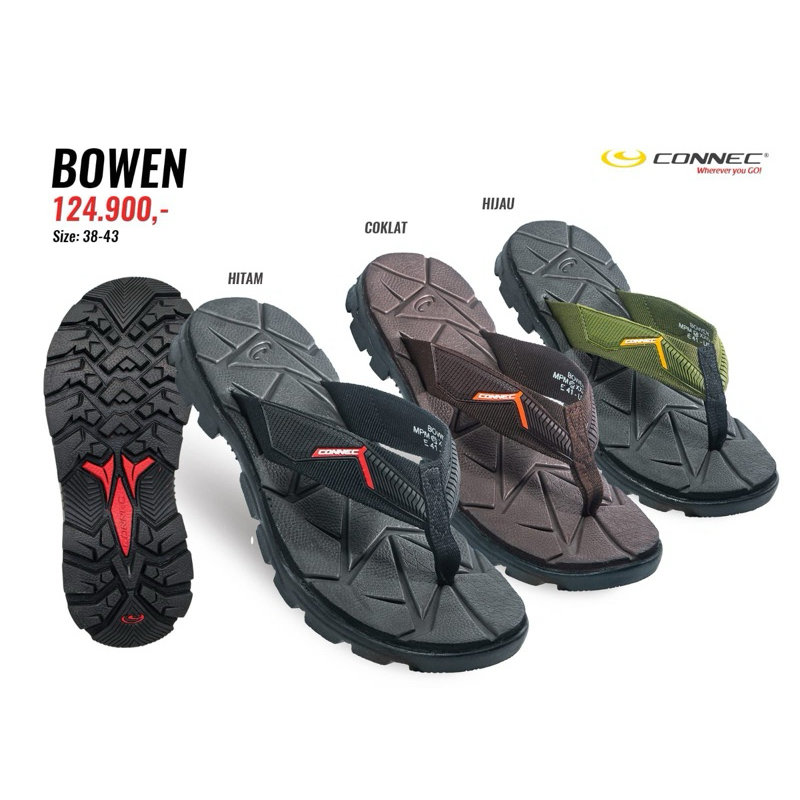 Sandal Jepit Connec Pria Model Bowen Sendal Jepit Connec For Men