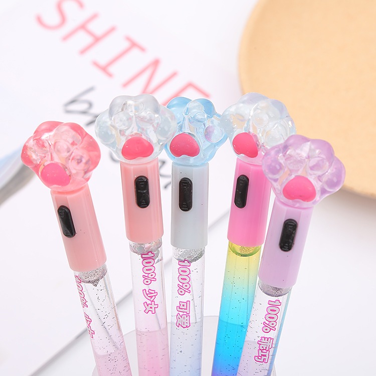 

Pulpen LED Glitter Cute / Pena Glitter Paw Kitten