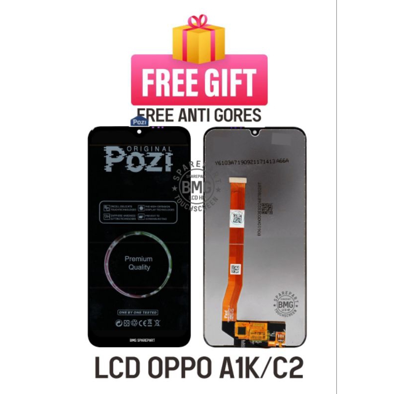 LCD TOUCHSCREEN OPPO A1K ORIGINAL 100% QUALITY (free antigores)