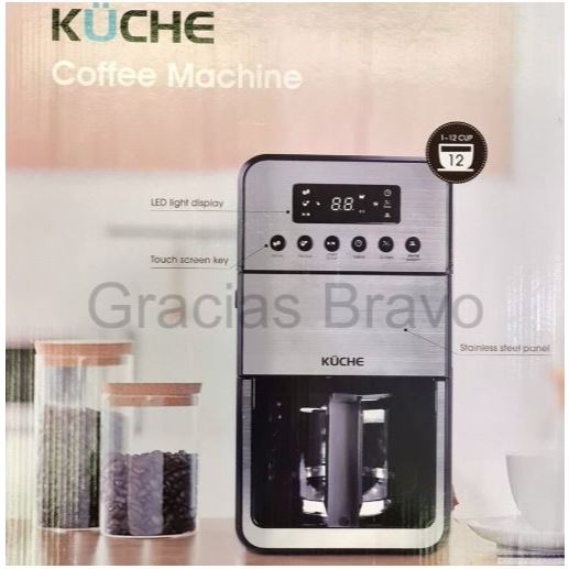 Mesin Kopi Otomatis Kuche K198 Coffee Machine with Coffee Bean Grinder and Keep Warm Function K-198 