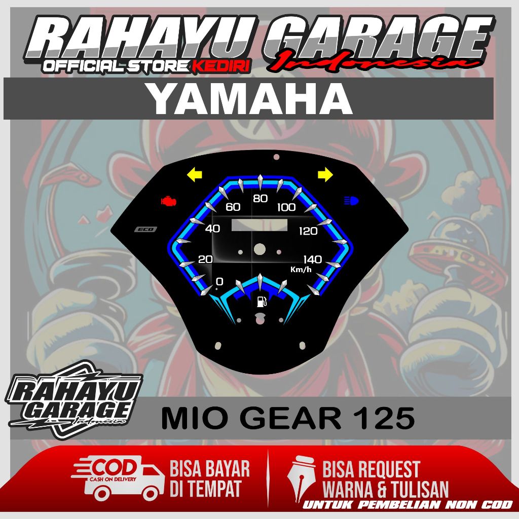 PAPAN SPEEDOMETER CUSTOM MIO GEAR 125