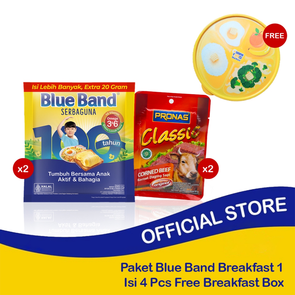 

[SPESIAL] Paket Breakfast 1 Blue Band 220gr x PRONAS