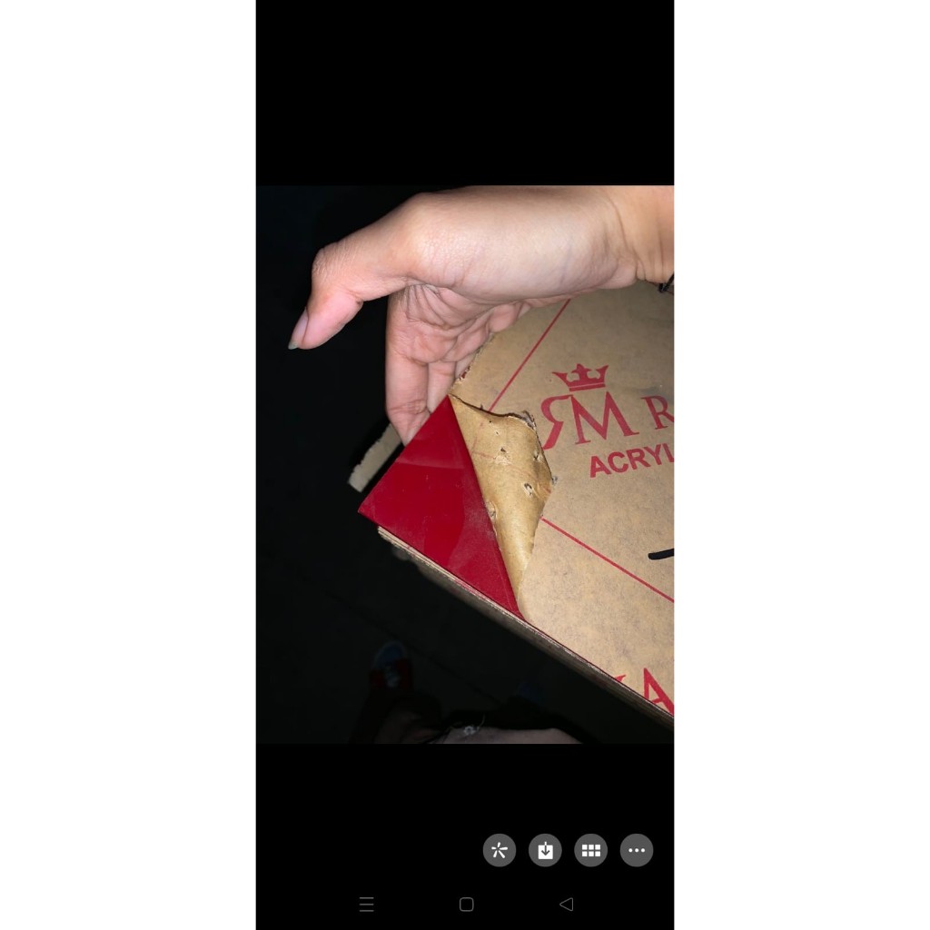 Acrylic Lembaran 122X244 Tebal 2mm Warna Merah Solid