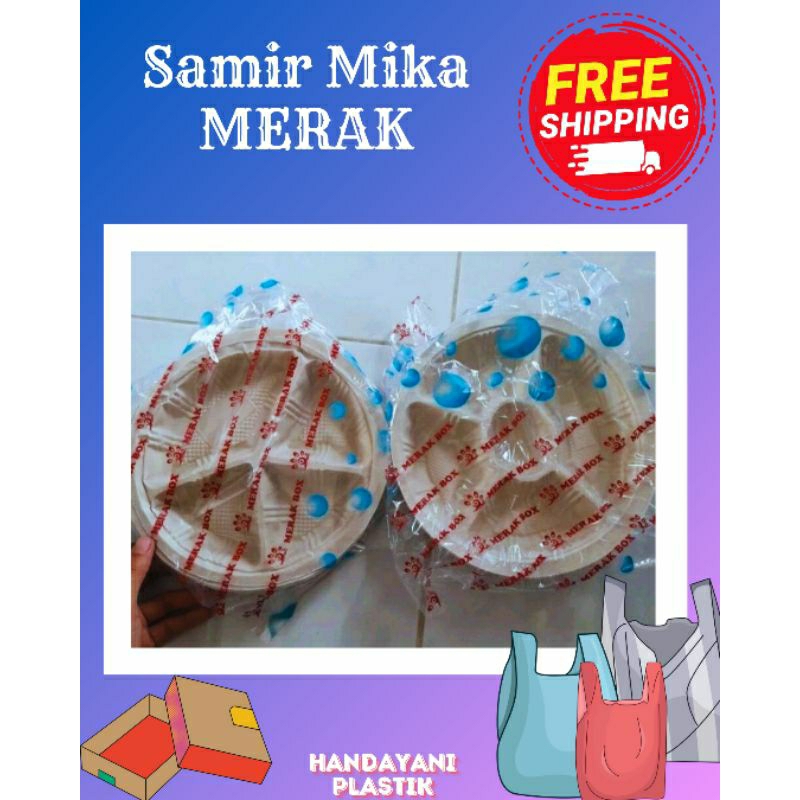 SAMIR MIKA PUTIH MIKA LAUK MERAK TELUR DAN TANPA TELUR 50 PCS