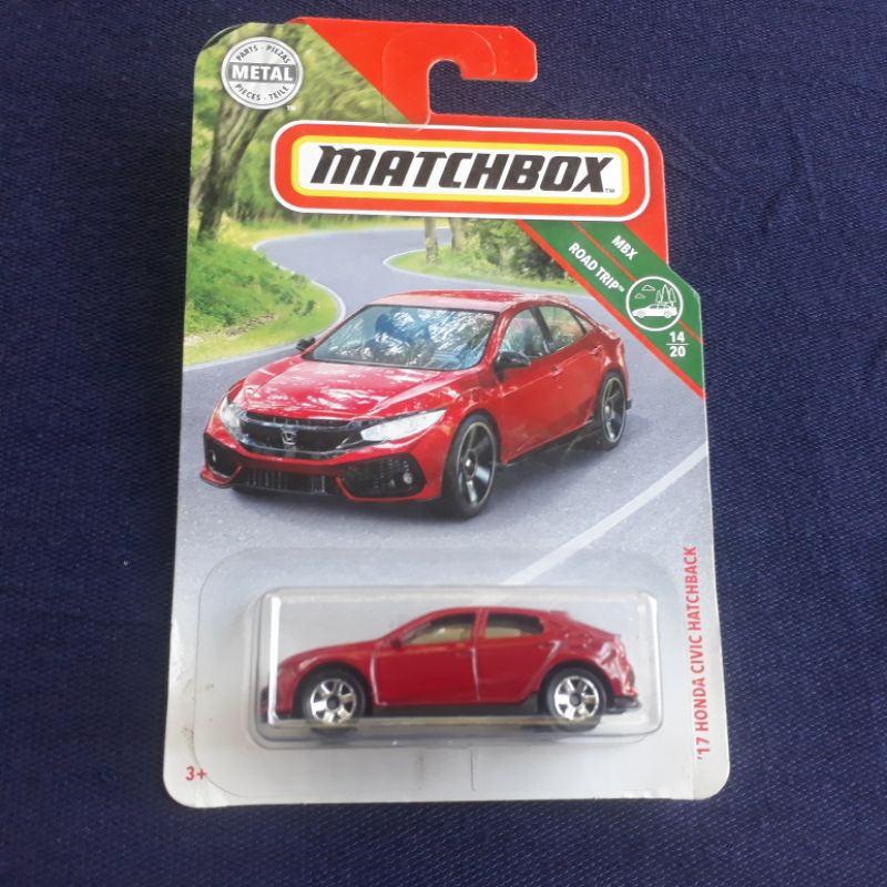 Diecast Matchbox Mbx Rod Trip 17 Honda Civic Hatchback Merah