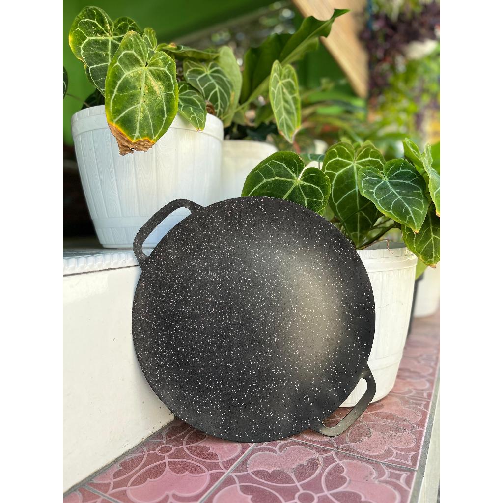 Wajan Konduksi panggangan jumbo 34cm / Wajan Besi BBQ Korea anti lengket