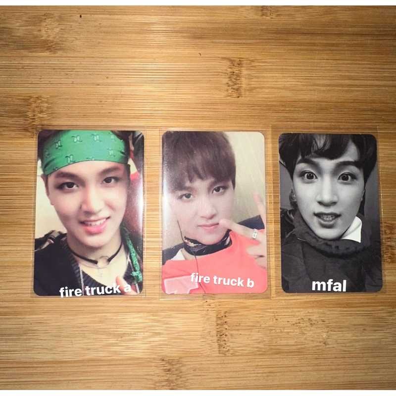 photocard haechan firetruck & mfal nct dream 127