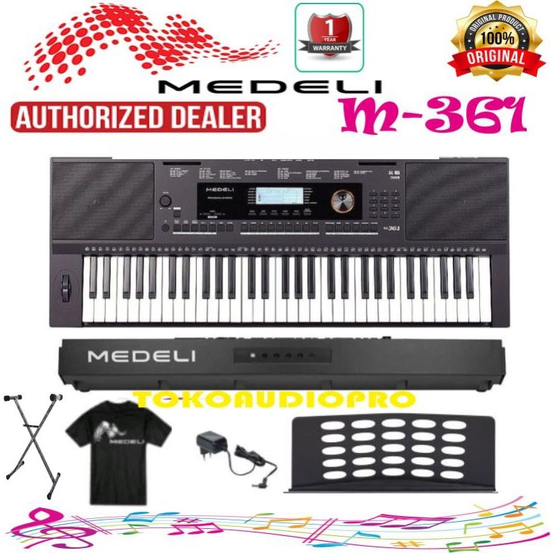 Keyboard Medeli M361 61-keys Keyboard Medeli M-361 Paket