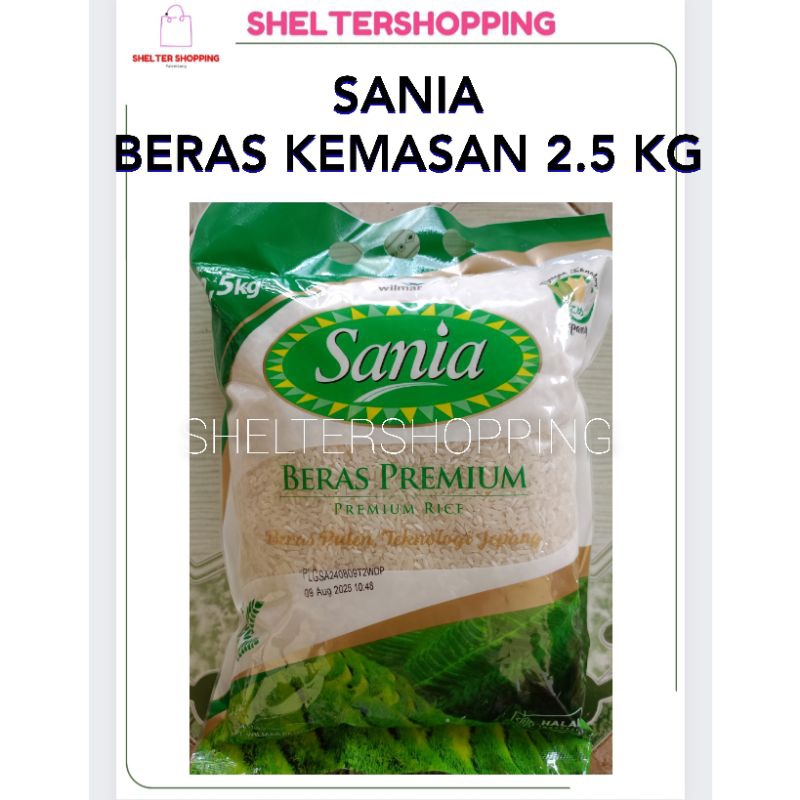 

(INSTANT & SAMEDAY) PROMO SANIA Beras Kemasan 2.5 KG