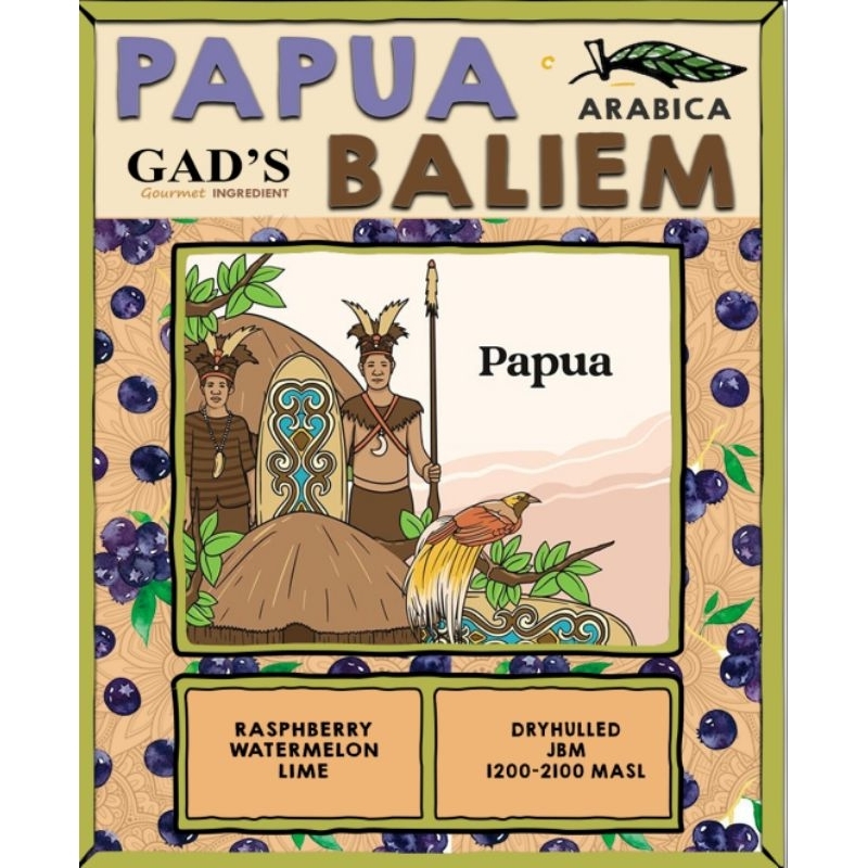 

Kopi Roasted Papua Baliem Dry hull 250gr