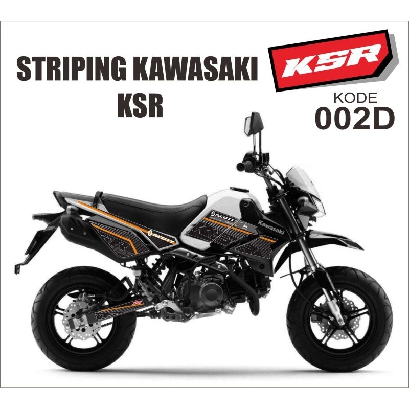 (BISA COD) STIKER STRIPING DECAL KAWASAKI KSR SEMIFUL BODY