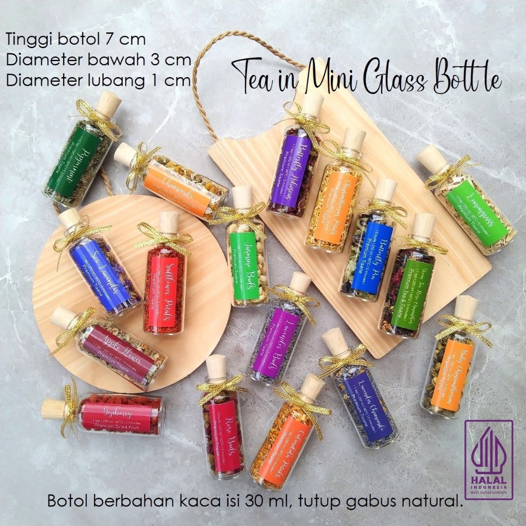 

Tea in Bottle-Souvenir Teh & Tisane Classy Glass Bottle 30 ml