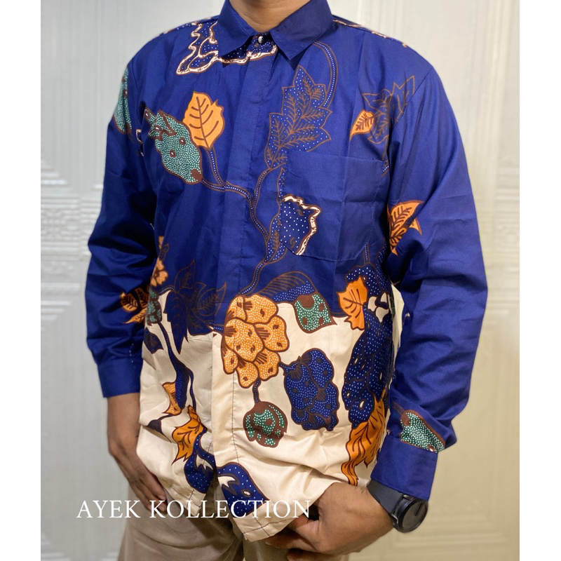 BAJU BATIK COWOK MURAH TANGAN PANJANG_murah