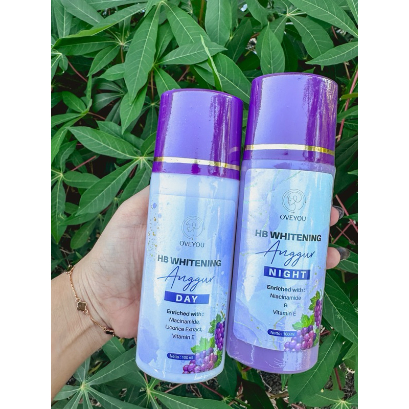 (OVEYOU) HB DOSTING WHITENING ANGGUR BPOM ORIGINAL OVEYOU HB SIANG MALAM 5X MENCERAHKAN/ HB SUPER/SK