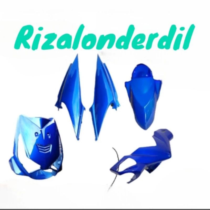 COVER BODY BEAT KARBU / FULL BODY HALUS HONDA BEAT 2006+2009 BIRU