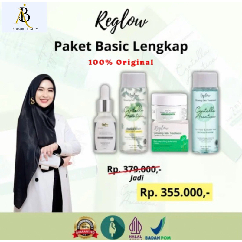 Reglow By Dr.Shindy putri /Reglow/cream pencerah/crem glowing/paket pencerah wajah/obat jerawat/crea