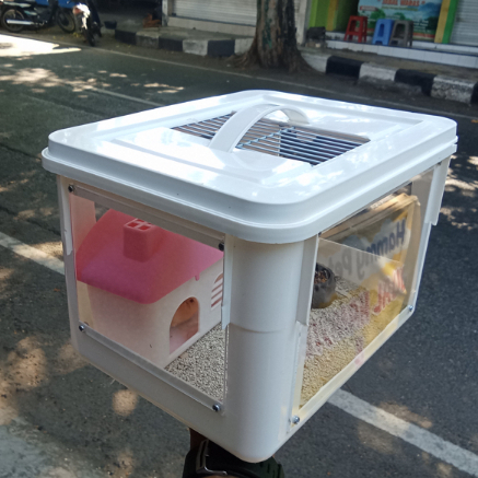 Box Hamster kandang travel mini cargo
