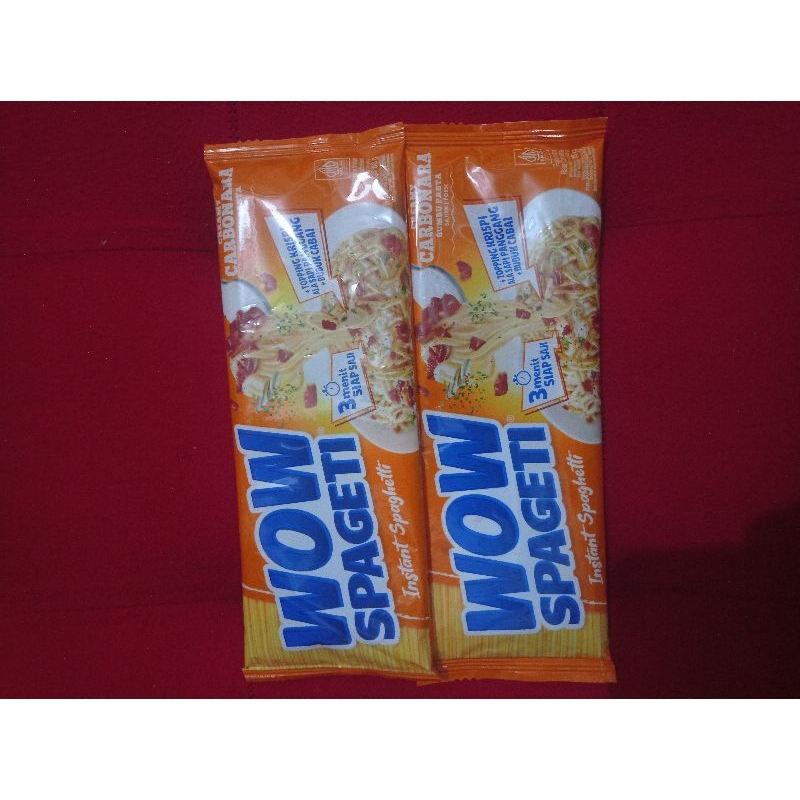 

Paket 10 pcs pasta wow spageti bolognese carbonara