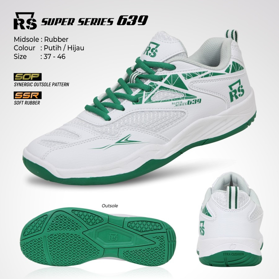 Sepatu Badminton RS Super Series 639 - RS SS 639 - RS 639 Original