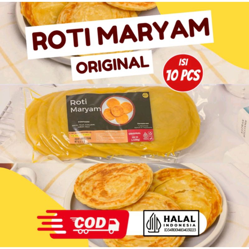 

Roti Maryam 1 Pack isi 10 Roti Canai by Tumbuh Food Lembut & Crispy