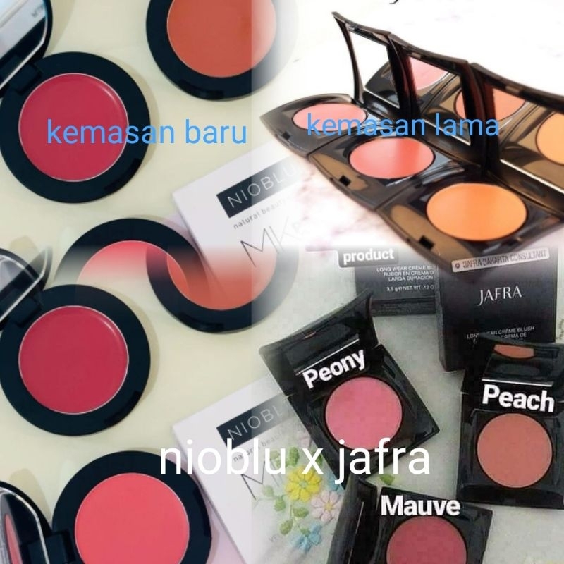 Blush On "Nioblu MK Pro Micro Velvet Cheek Cream Blush On" x Jafra - |Perfect Stay| Kemasan baru|Che