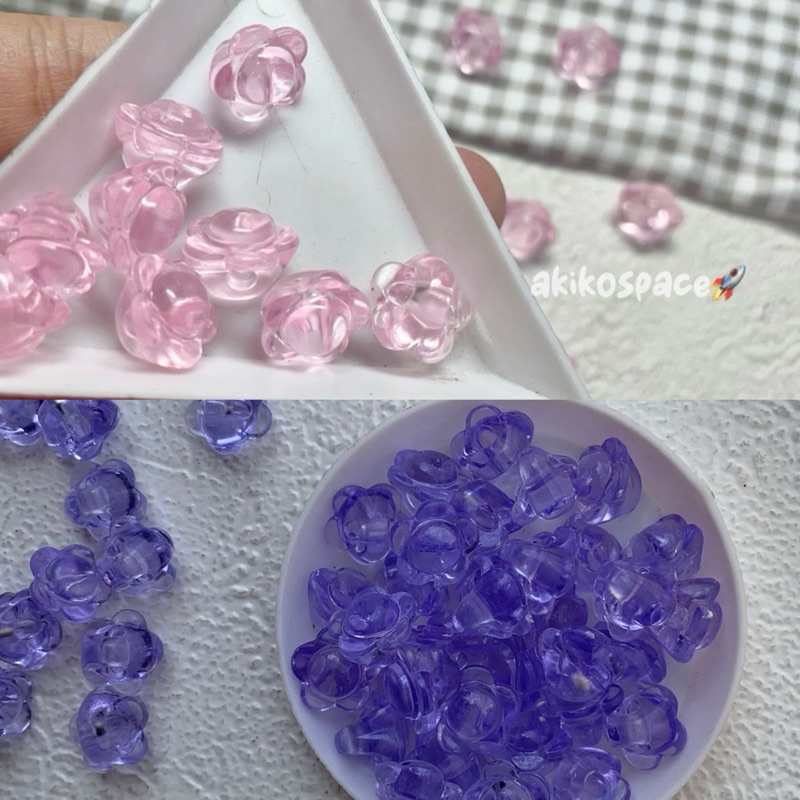 Manik Bunga Sakura Lubang Samping 10gr