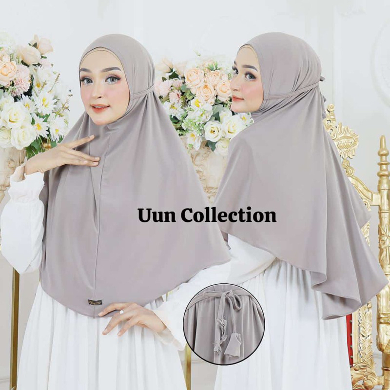 [Grosir/5Pcs]Bergo Uun Tali Jersey Ukuran L Jersey Korea