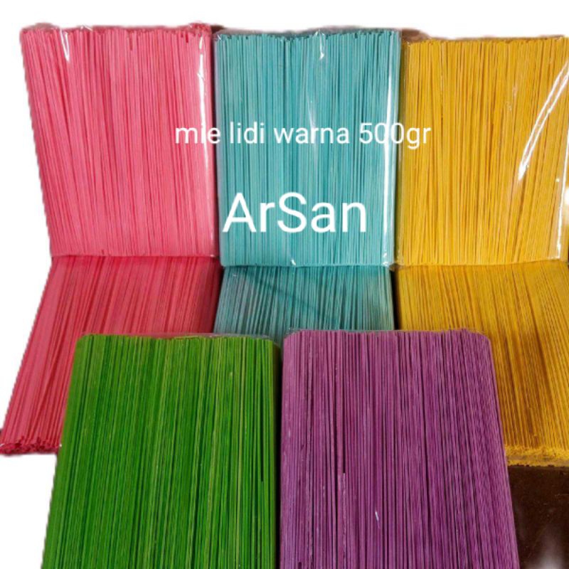

ArSan - Mie Lidi Warna Warni 500gr