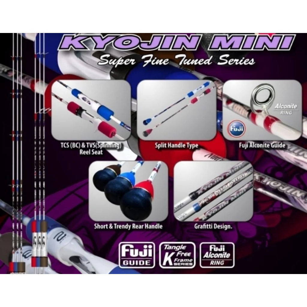 Ninja KYOJIN MINI Super Fine Tuned Series Rod Joran Pancing UL Ultra Light Jigging