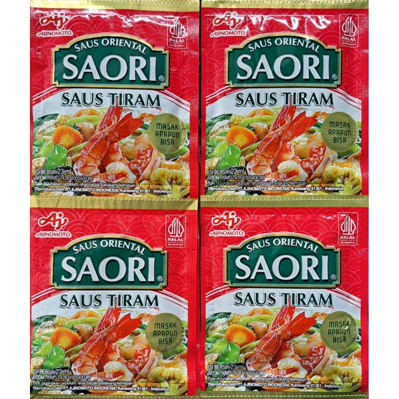 

SAORI SAUS TIRAM Kemesan 23ml ( isi 10pcs)