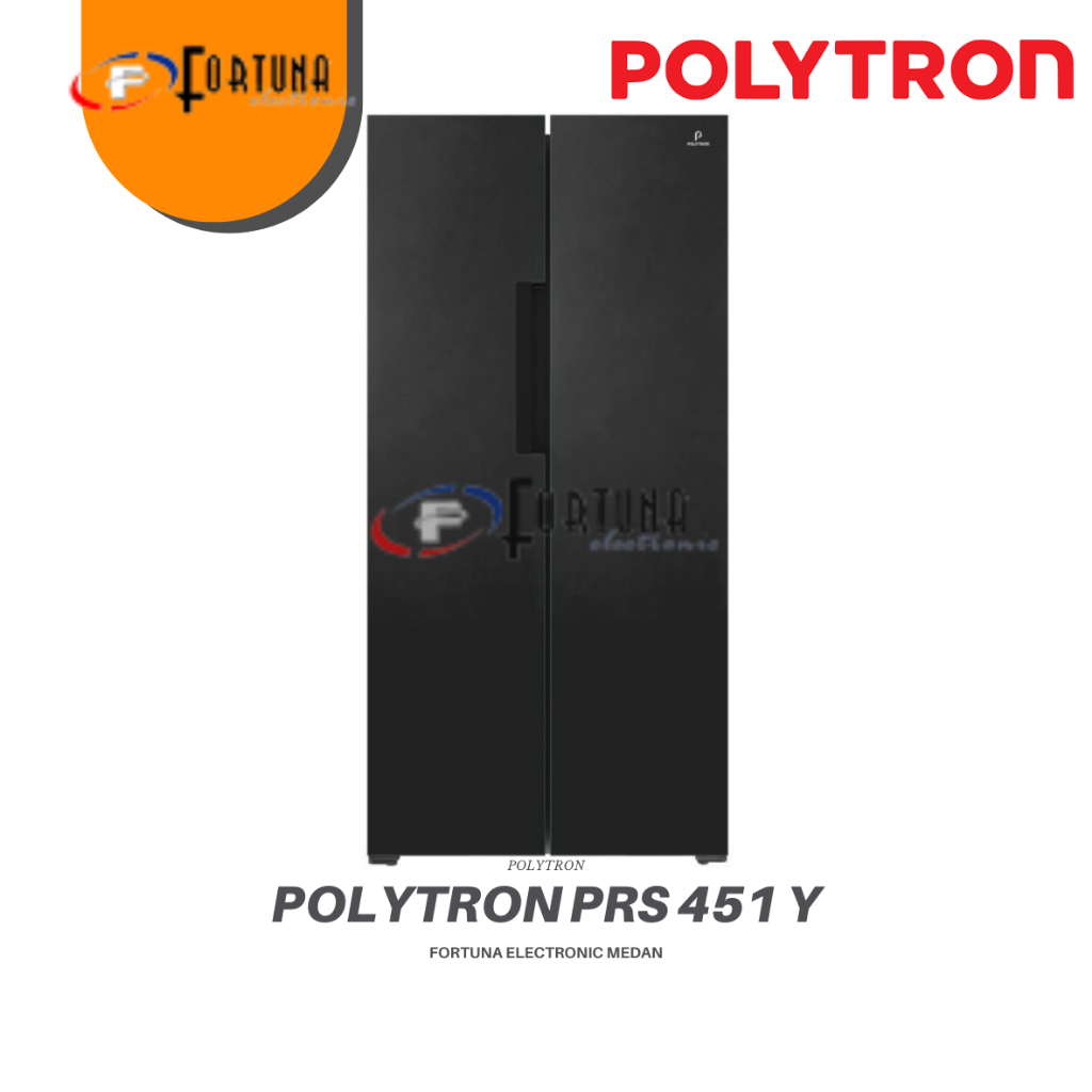 KULKAS POLYTRON SIDE BY SIDE PRS451Y MEDAN KOTA FREEONG