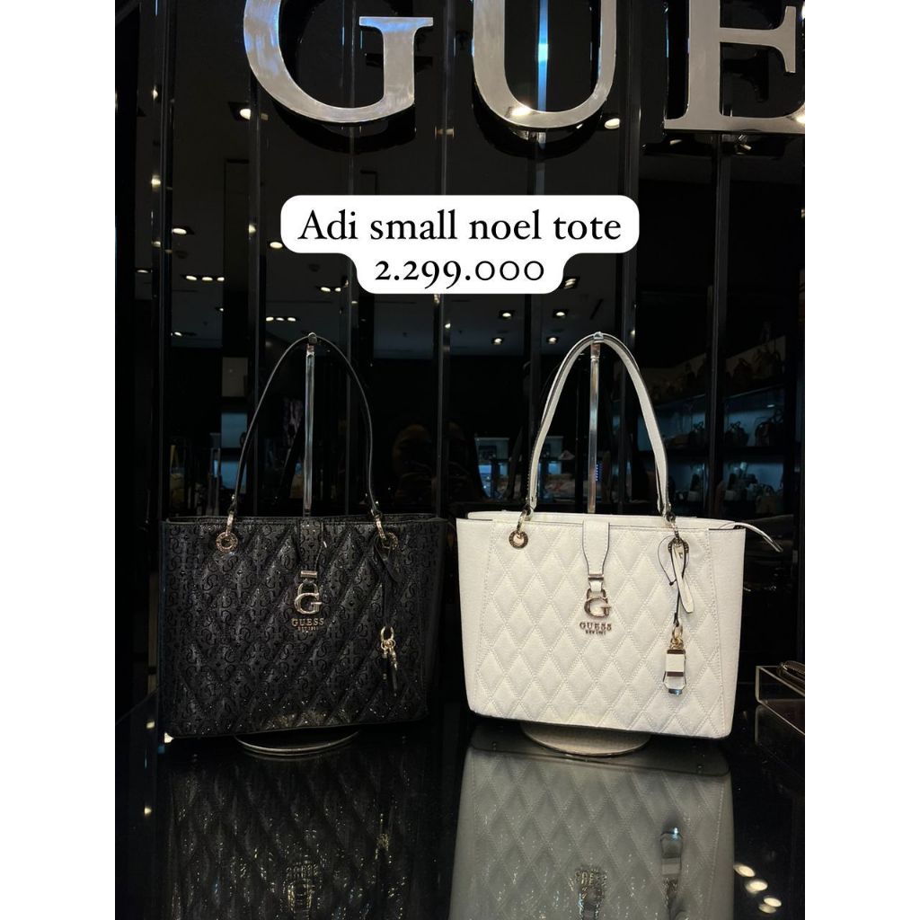 Tas Tote bag Guess seri ADI SMALL NOEL SALE original 100%