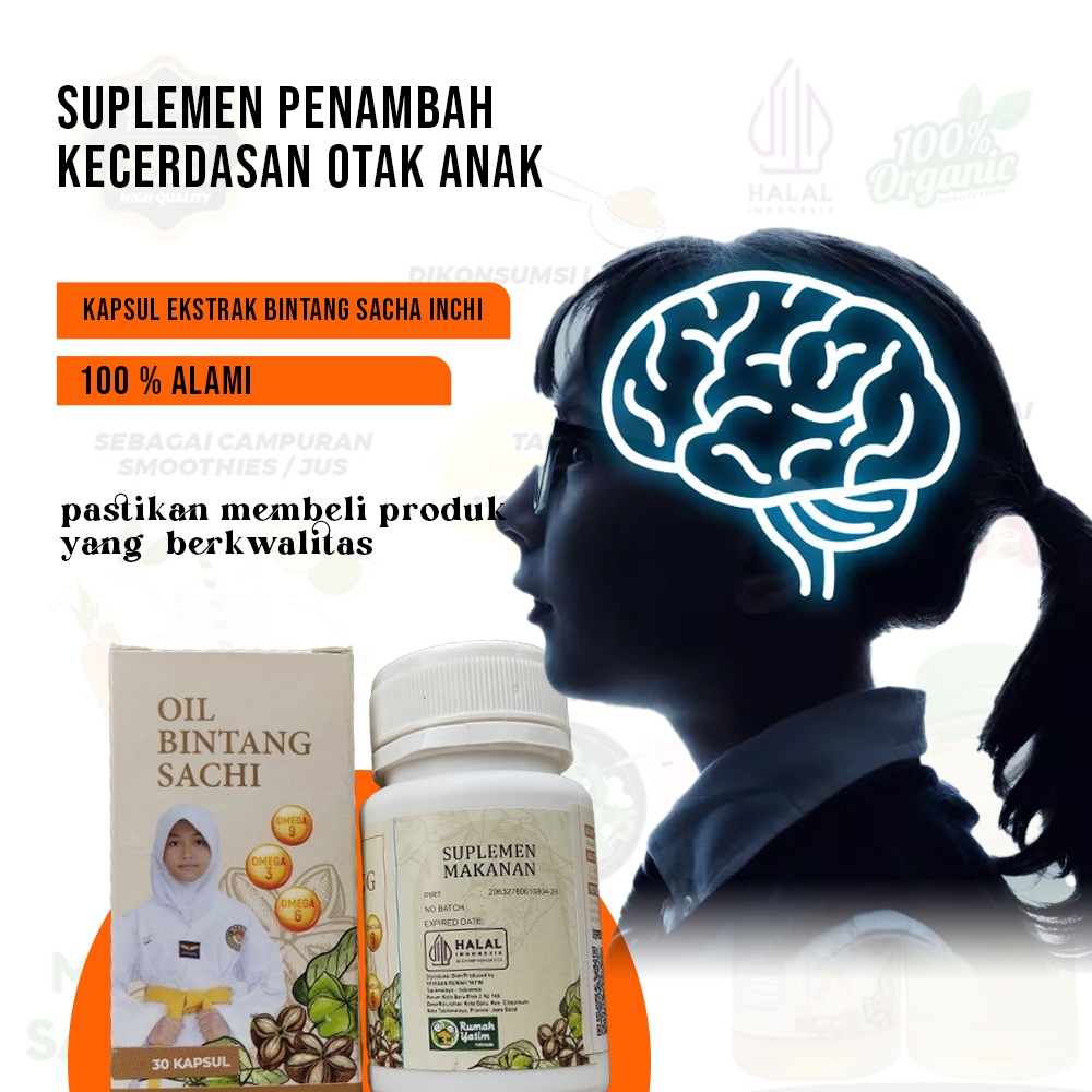 Jual Kapsul Bintang Sacha Inchi Suplemen Untuk Kecerdasan