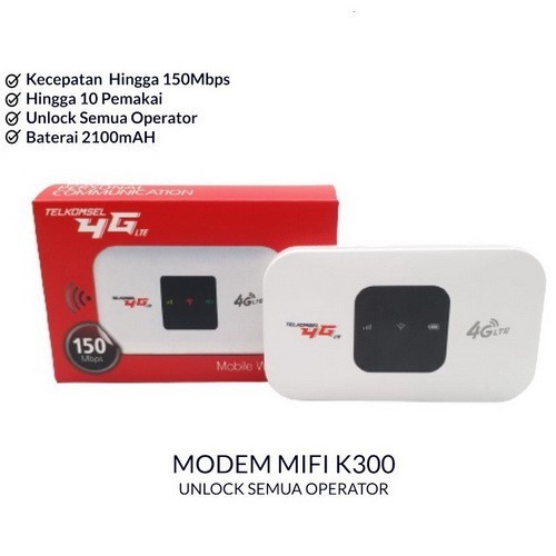 MODEM WIFI MIFI TELKOMSEL 4G 150MBPS Sudah Unlock / MODEM SUPORT KARTU LAIN
