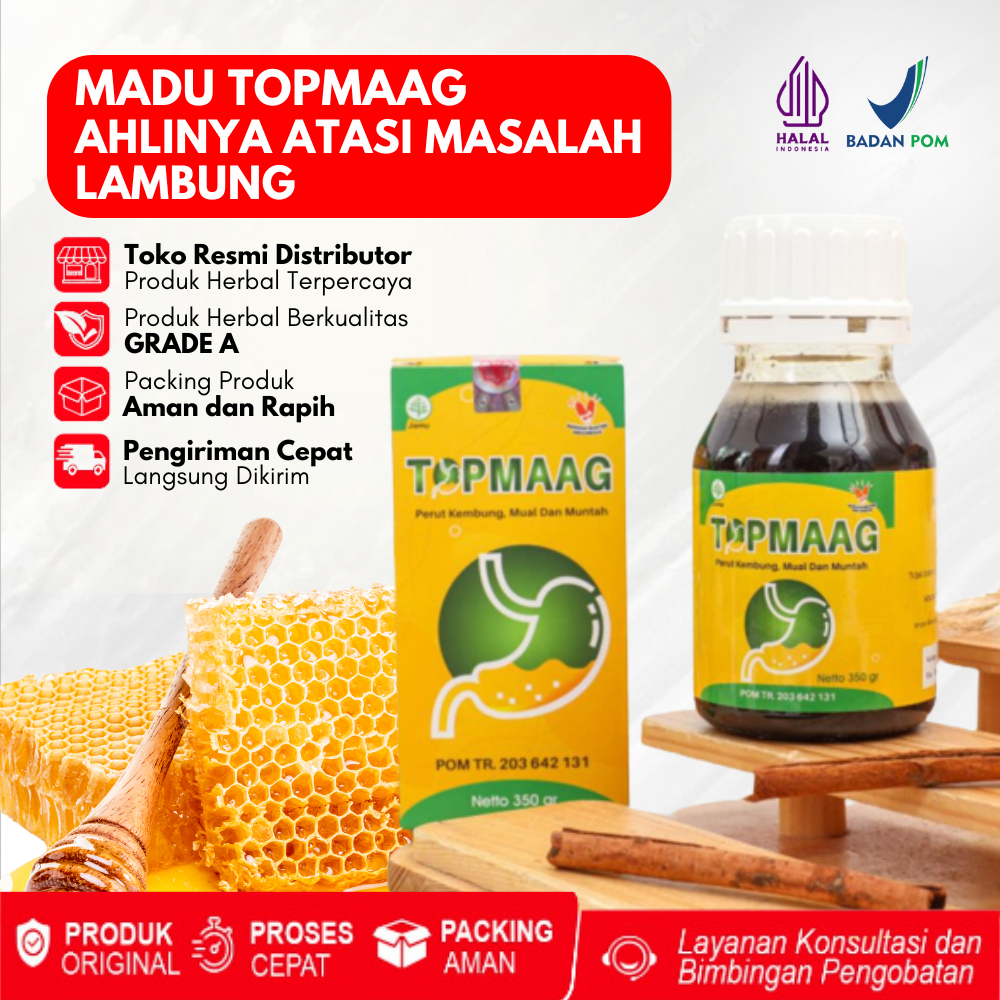 

PROMO MADU TOPMAAG ATASI MAAG GERD AKUT KRONIS TUKAK LAMBUNG INFEKSI LAMBUNG GASTRITIS SESAK NAFAS