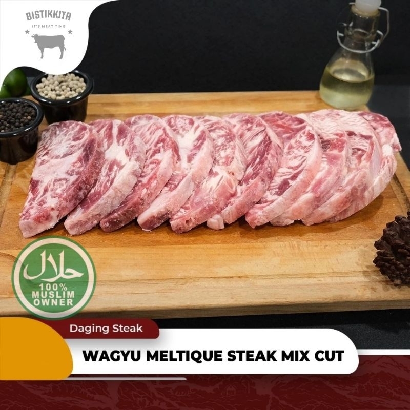 

Daging Sapi Steak Wagyu Beef Mixcut Meltique 500gr