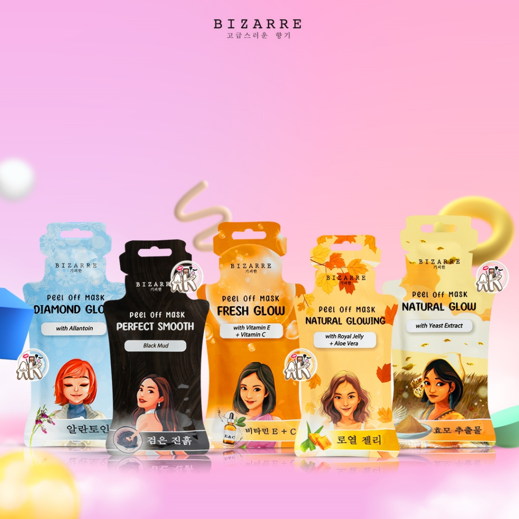 BIZARRE MASKER WAJAH PEEL OFF MASK 15ML SERIES ( READY ALL VARIAN )