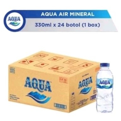 

AQUA AIR MINERAL 330 ML 1 BOX ISI 24 BOTOL